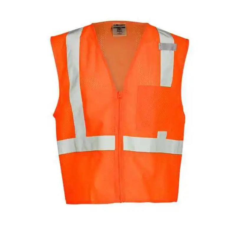 Kishigo 1089-1090 Single Pocket Zipper Mesh Vest – Orange