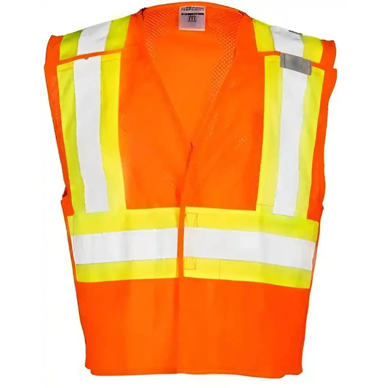 Kishigo 1174-1176 Contrasting Mesh Breakaway Vest – Orange