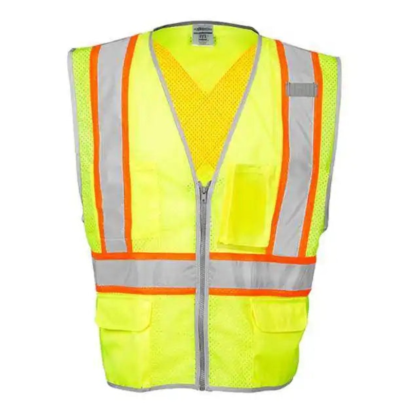 Kishigo 1576-1577 Premium Brilliant Series X Back Dual Compliant Vest – Lime