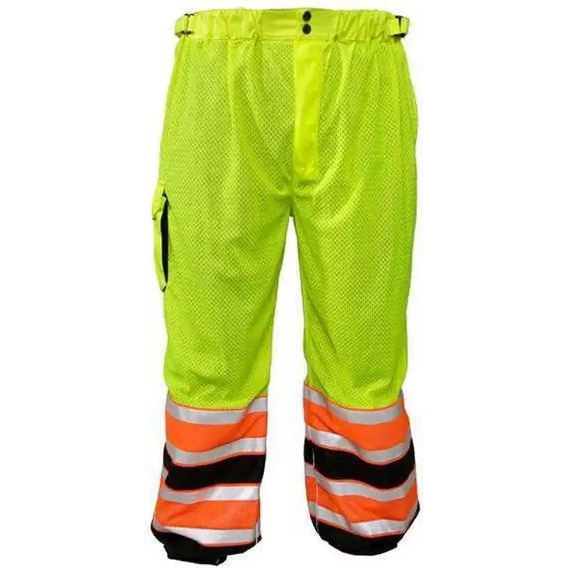 Kishigo 3173 Premium Brilliant Series Ultimate Reflective Mesh Pants – Lime
