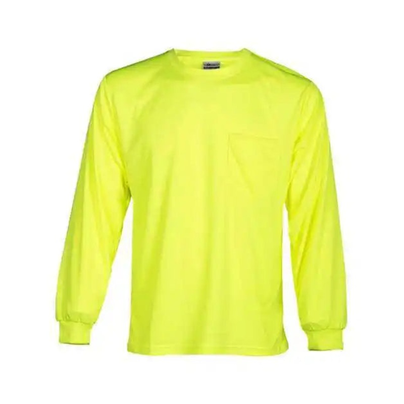 Kishigo 9122-9123 Microfiber Polyester Long Sleeve T-Shirt – Lime