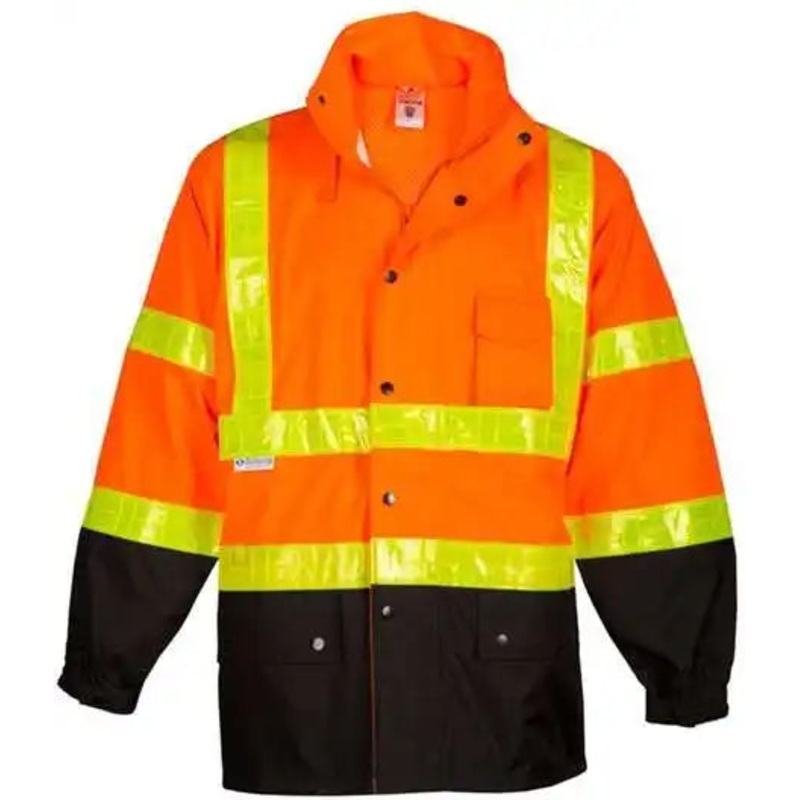 Kishigo RWJ100-101 Storm Stopper Pro Rainwear Jacket – Orange