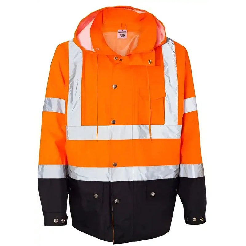 Kishigo RWJ102-103 Storm Cover Waterproof Rain Jacket – Orange