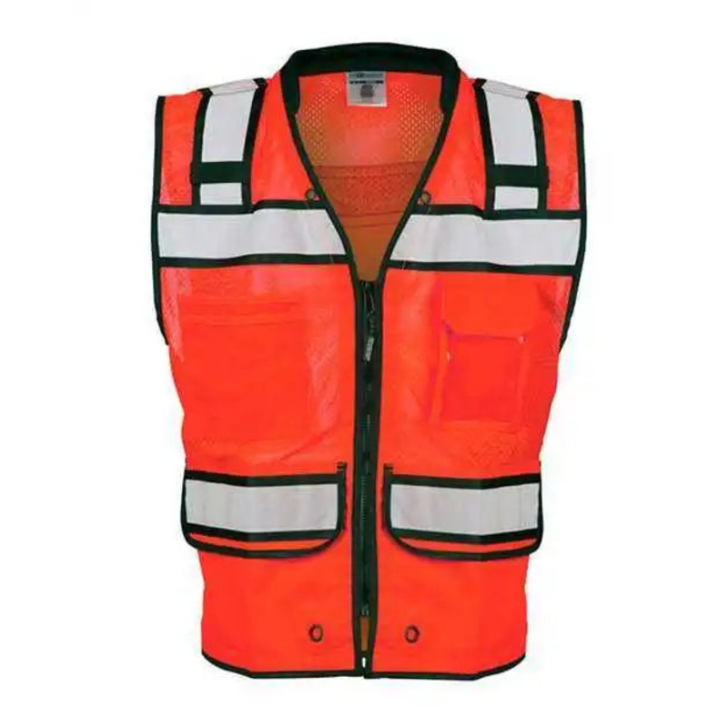 Kishigo S5004-5005 High Performance Surveyors Vest – Fluorescent Red (S5704)