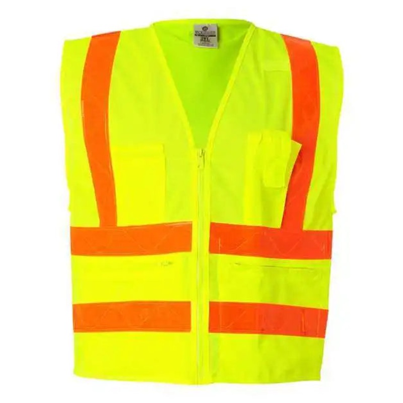 Kishigo 1197-1198 Prismatic Hydrowick-Lite Multi Zipper Vest – Lime