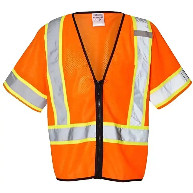 Kishigo 1565-1566 Class 3 Mesh Zippered Vest – Orange