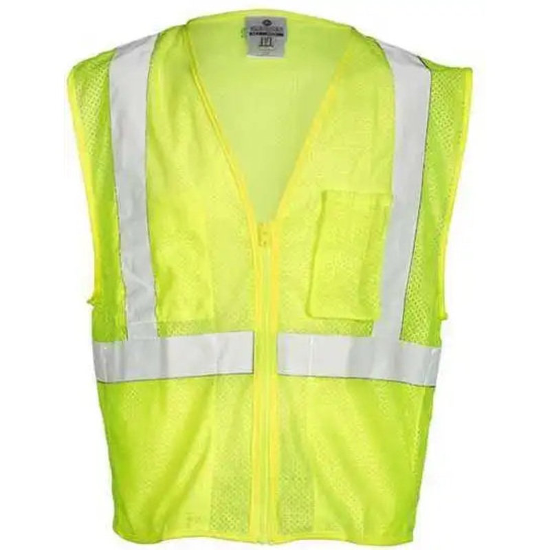 Kishigo FM419-420 Self Extinguishing Mesh Vest – Lime