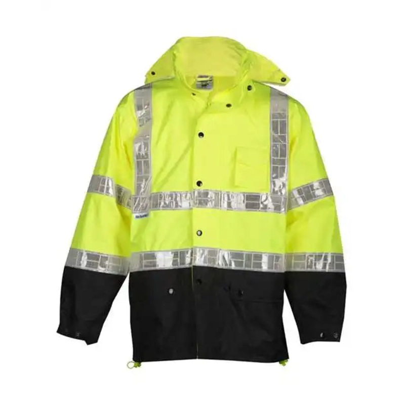 Kishigo RWJ100-101 Storm Stopper Pro Rainwear Jacket – Lime