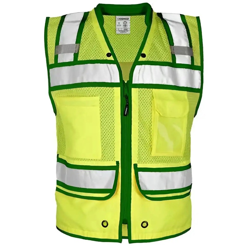 Kishigo S5042-5046 Color Contrast High Performance Surveyors Vest – Lime Green – S5044