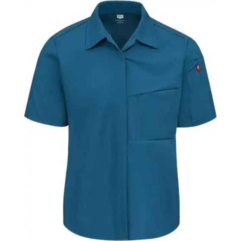 Chef Designs 501W Women’s Poplin Airflow Cook Shirt with OilBlok – Teal