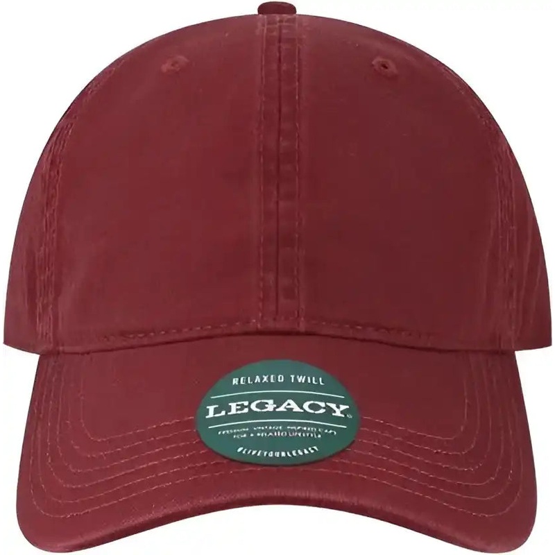 Legacy EZA Relaxed Twill Dad Cap – Burgundy