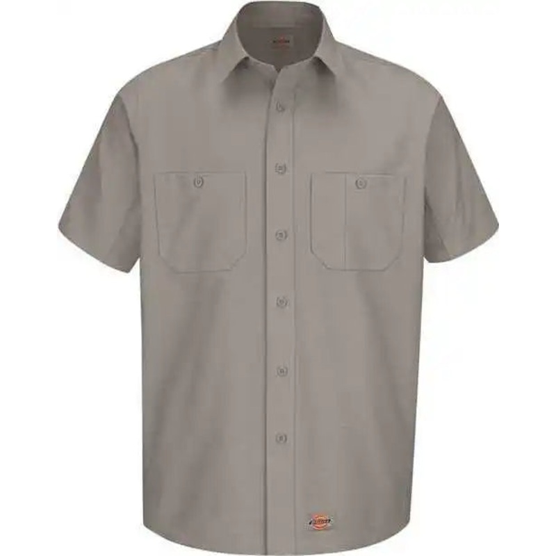 Dickies WS20T Short Sleeve Work Shirt Tall Sizes – Silver