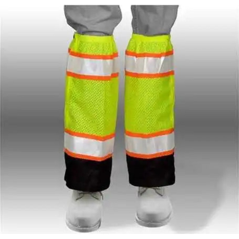 Kishigo 3932-3933 Premium Black Series Mesh Leg Gaiters – Lime
