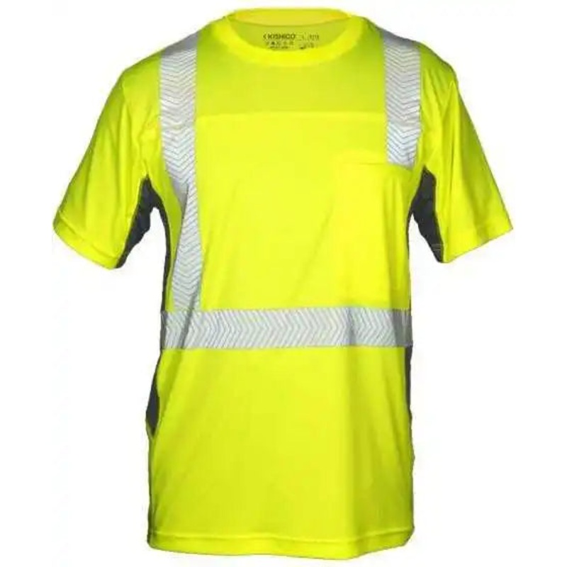 Kishigo 9173 Premium Black Series Cool Touch Class 2 Short Sleeve T-Shirt – Lime