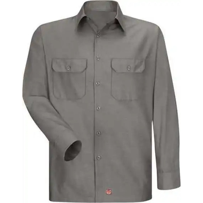 Red Kap SY50 Ripstop Long Sleeve Shirt – GY-Gray