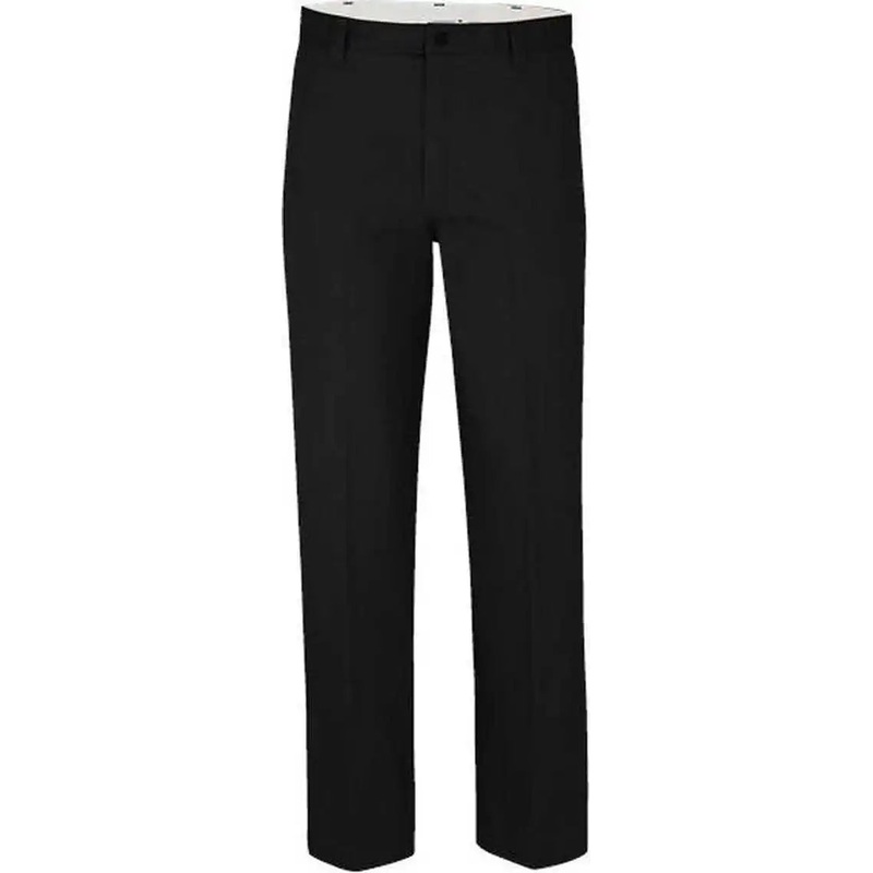 Dickies LP92ODD Industrial Flat Front Pants – Odd Sizes – Black – 39 Unhemmed
