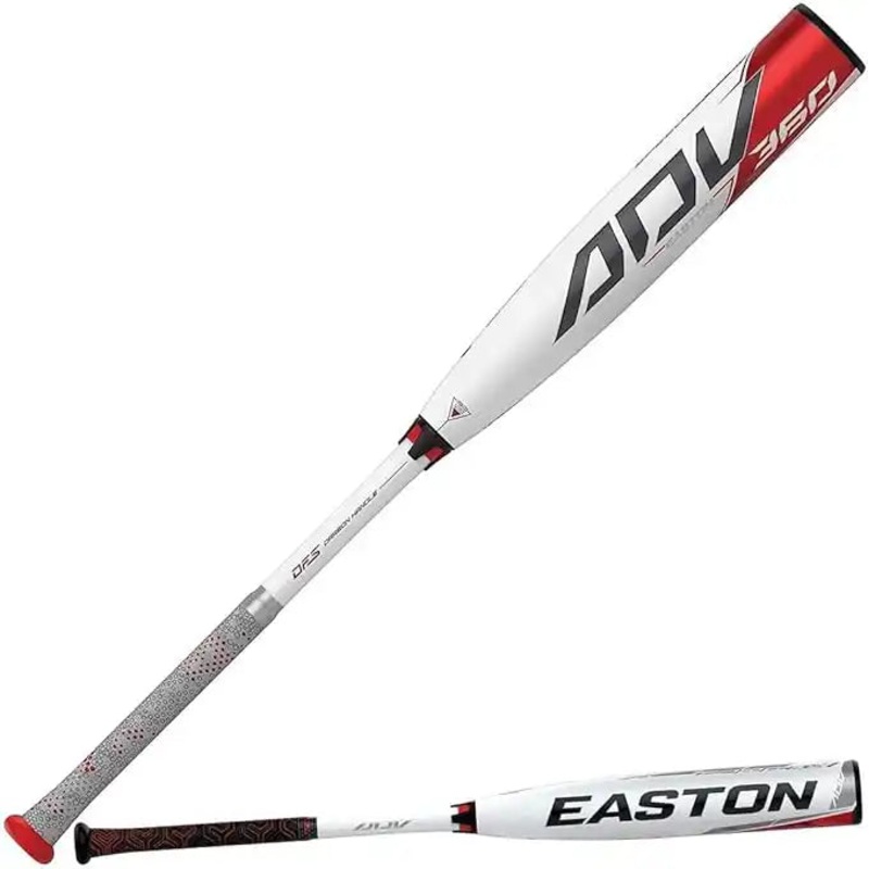 Easton ADV 360 (-8) Sr League Bat 2 3/4 – White Red