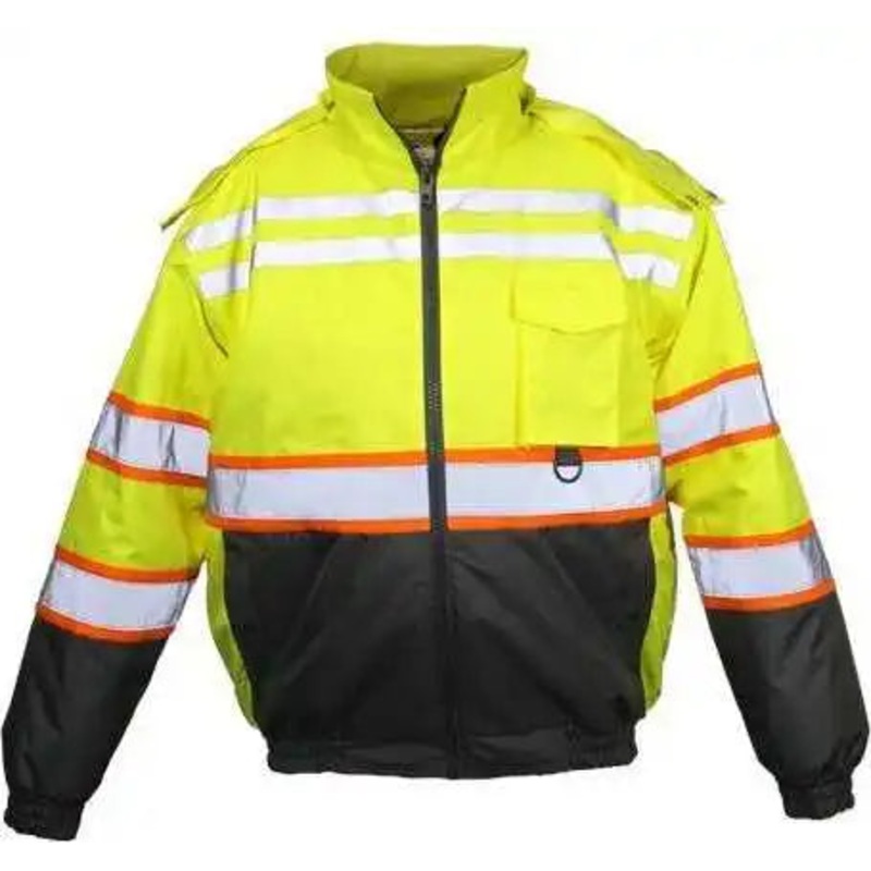 Kishigo JS156 Economy Contrast Class 3 Bomber Jacket – Lime