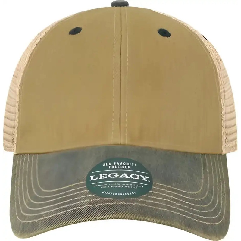 Legacy OFA Old Favorite Trucker Cap – Dark Tan Navy