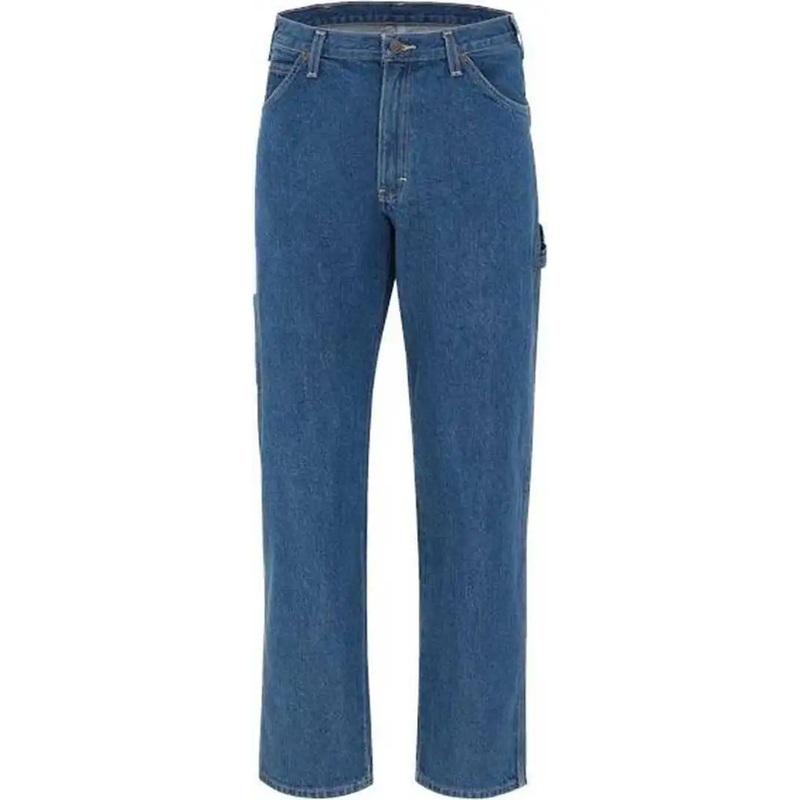Dickies 1999EXT Carpenter Jeans – Extended Sizes – Rinsed Stonewashed Indigo Blue – 32I