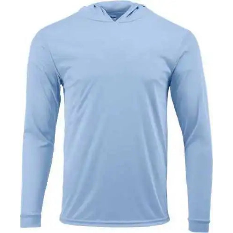 Paragon 221Y Youth Bahama Performance Hooded Long Sleeve T-Shirt – Blue Mist