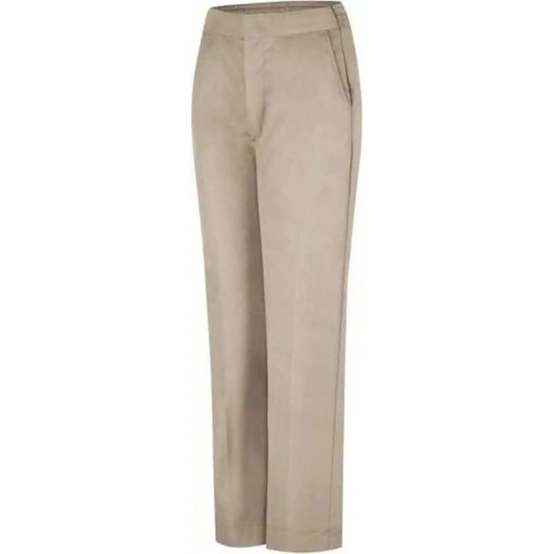 Red Kap PT59 Women’s Half-Elastic Work Pants – Tan – 28I