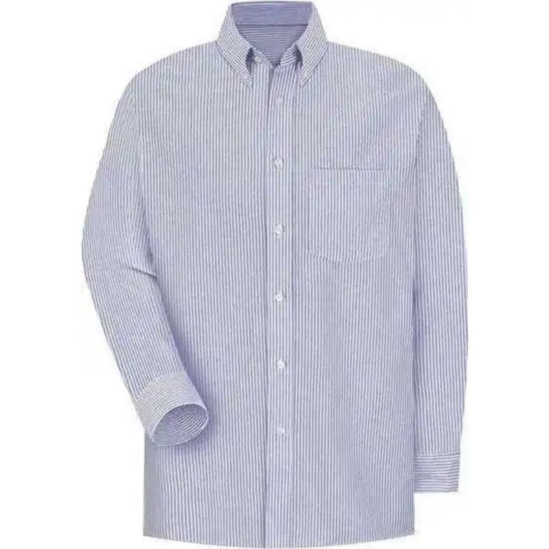 Red Kap SR70 Executive Oxford Long Sleeve Dress Shirt – BS-Blue White Stripe 36