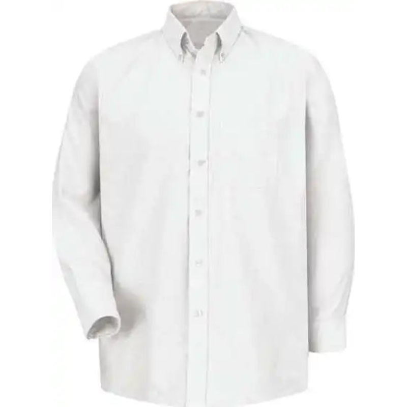 Red Kap SR70 Executive Oxford Long Sleeve Dress Shirt – White 34