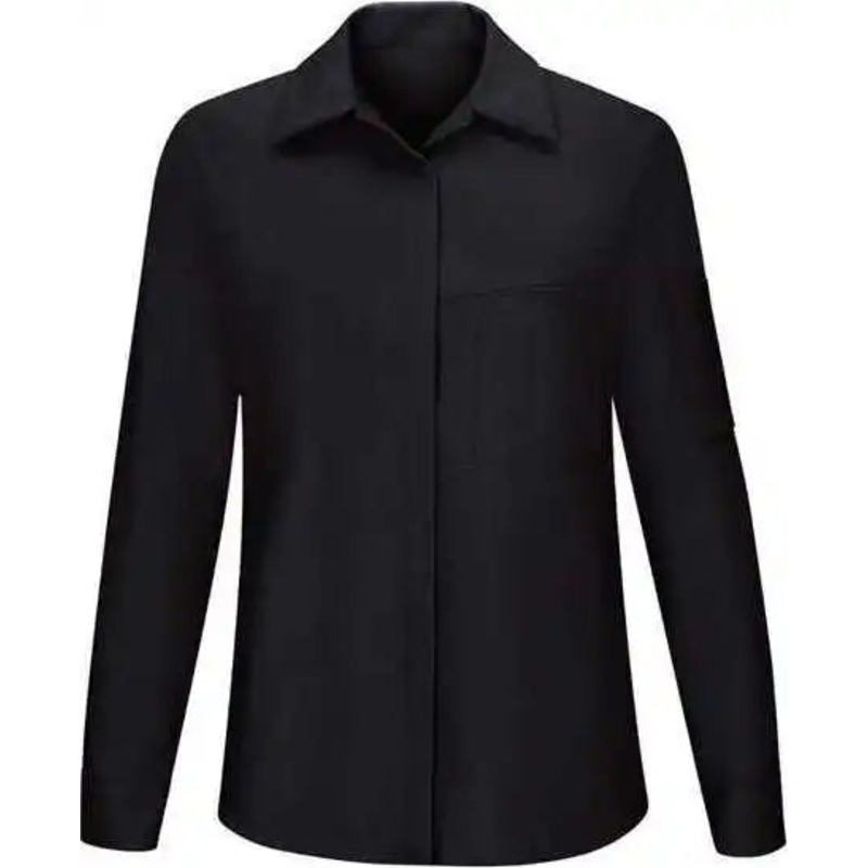 Red Kap SY31 Women’s Performance Plus Long Sleeve Shop Shirt with Oilblok Technology – Black Charcoal
