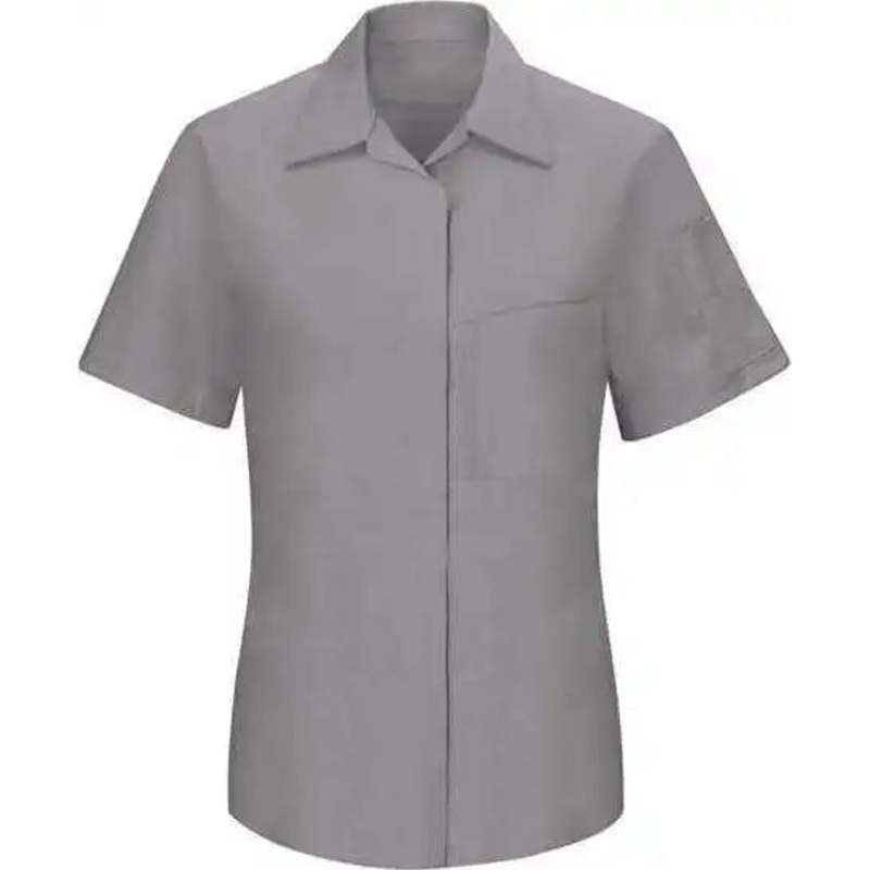 Red Kap SY41 Women’s Performance Plus Short Sleeve Shop Shirt with Oilblok Technology – Light Gray Charcoal