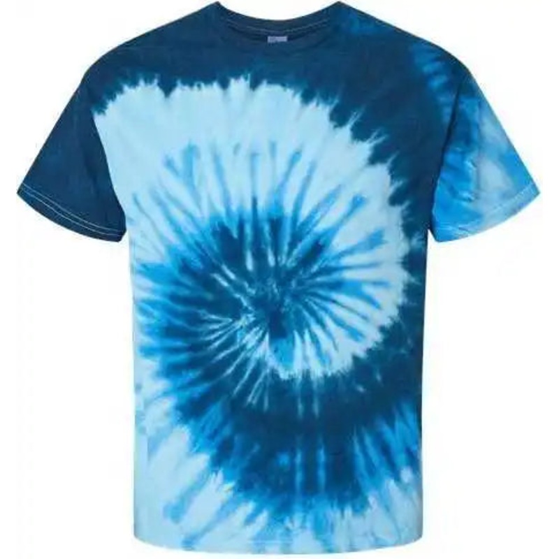 Colortone 1000Y Youth Multi-Color Tie-Dyed T-Shirt – Blue Ocean