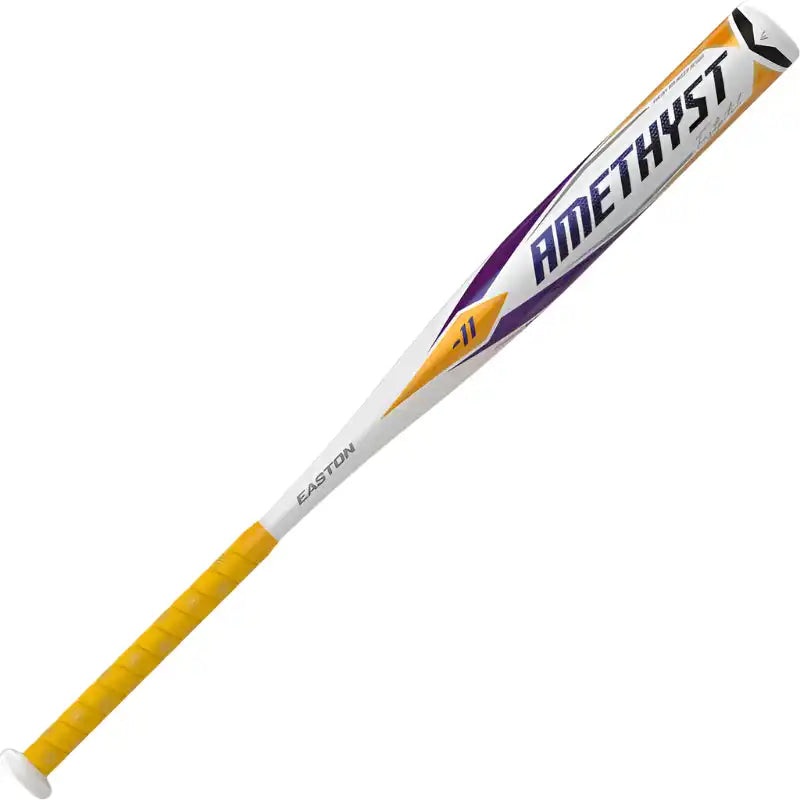 Easton 2022 Amethyst (-11) Fastpitch Bat – Yellow White Black