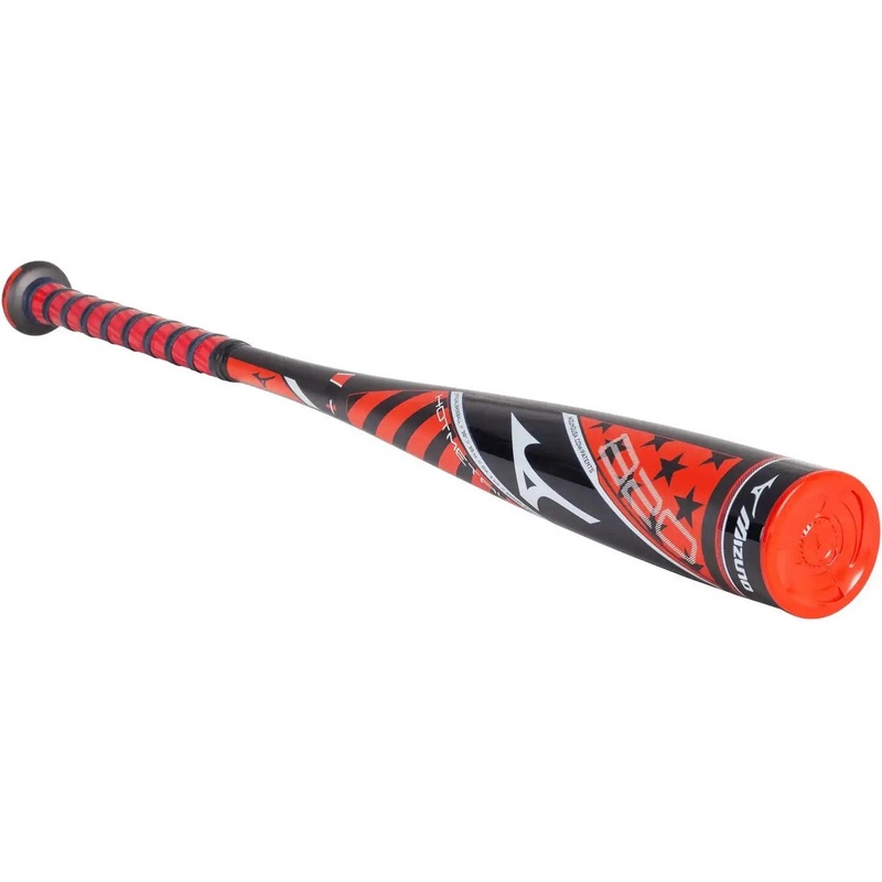 Mizuno 2020 B20 Hot Metal (-10) USSSA 2 3/4 Barrel Bat – Black Red White