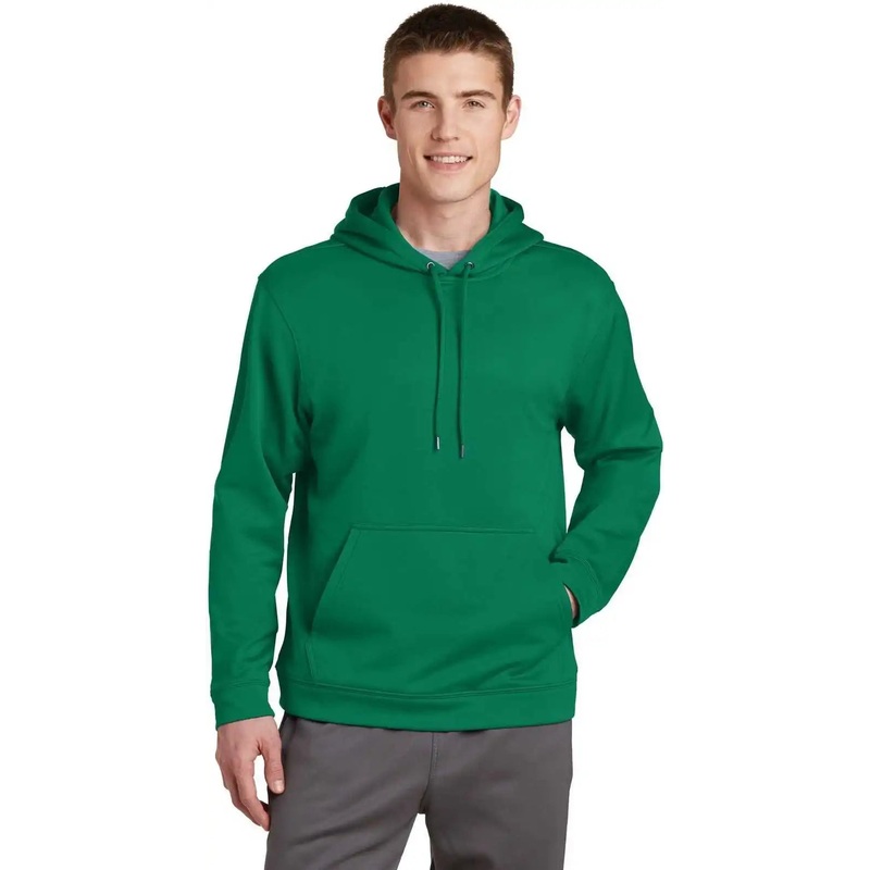 Sport-Tek F244 Sport-Wick Fleece Hooded Pullover – Kelly Green