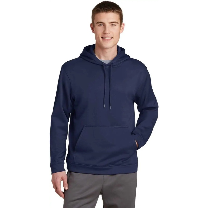 Sport-Tek F244 Sport-Wick Fleece Hooded Pullover – Navy
