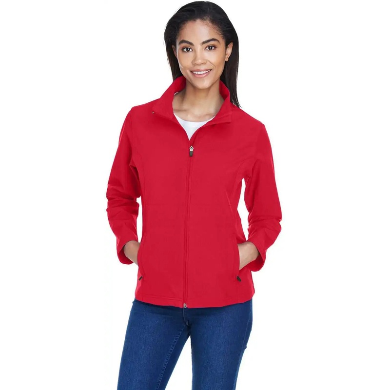 Team 365 TT80W Ladies’ Leader Soft Shell Jacket – Sport Red