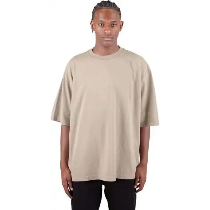 Shaka Wear SHGDD Unisex Garment-Dyed Drop-Shoulder T-Shirt – Oatmeal