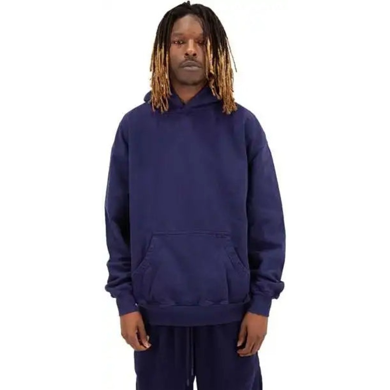 Shaka Wear SHGDH Men’s Los Angeles Garment-Dyed Hooded Sweatshirt – Navy