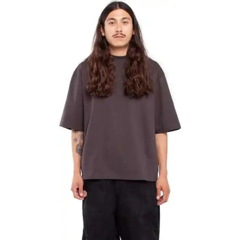 Shaka Wear SHMHO Men’s Max Heavyweight Oversized T-Shirt – Off Black