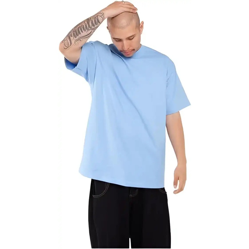 Shaka Wear SHMHSST Men’s Tall Max Heavyweight T-Shirt – Sky Blue