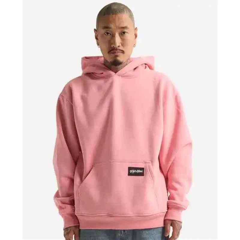Shaka Wear SHEHP Men’s Essential Super Heavyweight Hooded Sweatshirt – Pastel Pink