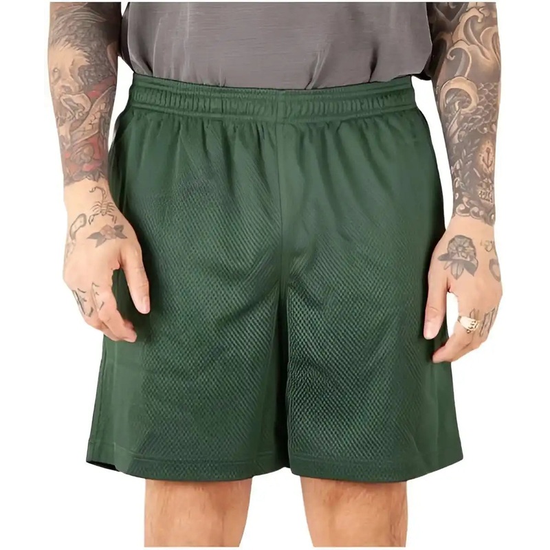 Shaka Wear SHMPS Men’s Mesh PE Gym Shorts – Moss
