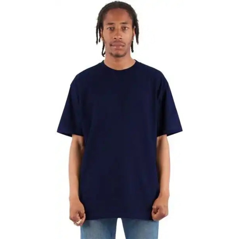 Shaka Wear SHRHSS Unisex RETRO Heavyweight T-Shirt – Navy