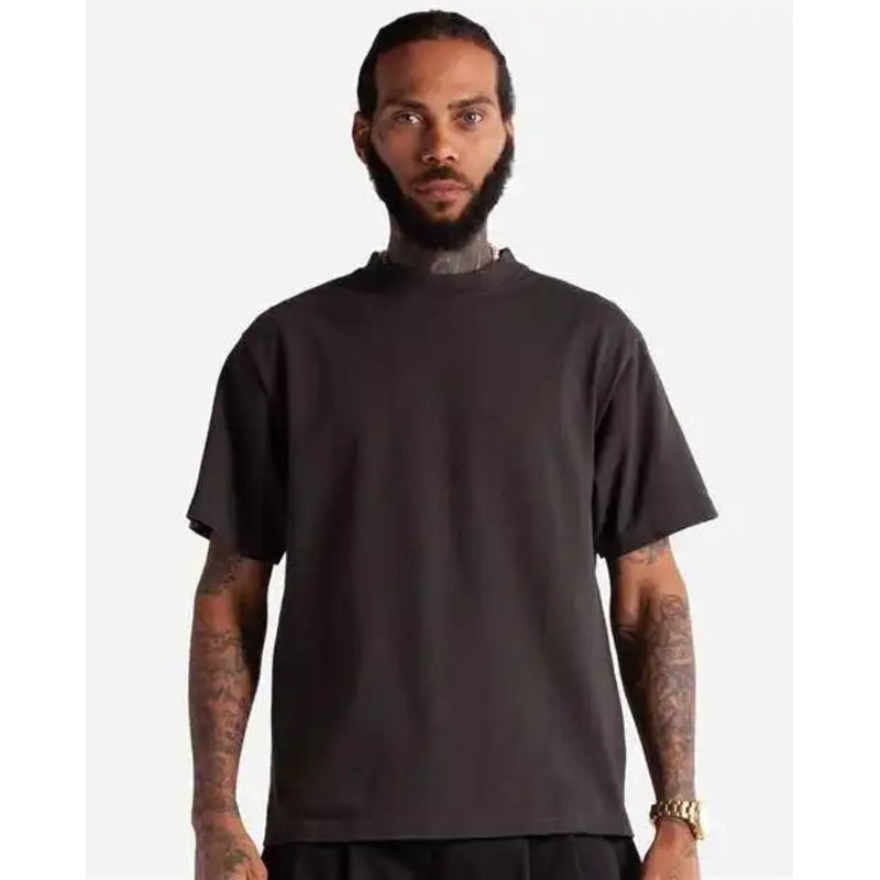 Shaka Wear MCS Men’s Cropped Max Heavyweight T-Shirt – Off Black