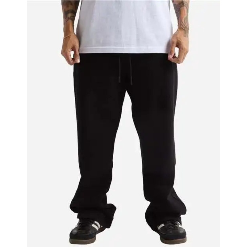 Shaka Wear SHGDSSP Men’s Garment Dye Straight Leg Sweatpants – Black