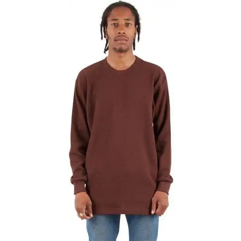 Shaka Wear SHTHRM Unisex Thermal T-Shirt – Brown