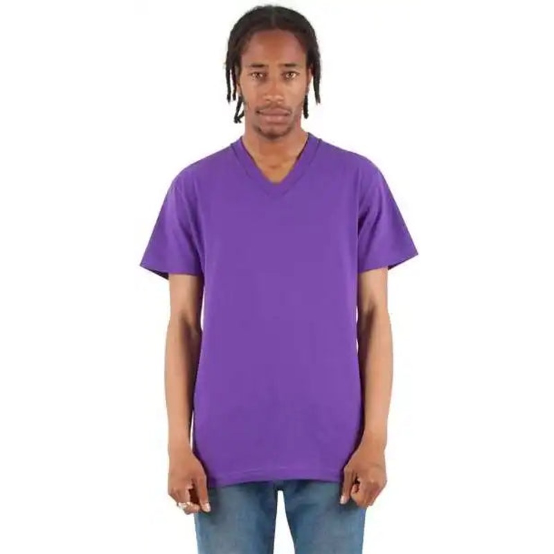 Shaka Wear SHVEE Unisex V-Neck T-Shirt – Purple