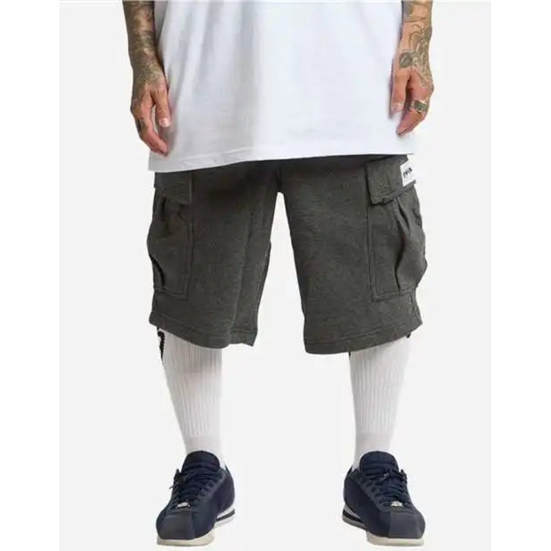 Shaka Wear SHFCS Men’s Fleece Cargo Shorts – Charcoal Gray