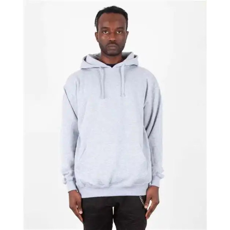 Shaka Wear SHHFP Men’s Heavyweight Fleece Hooded Sweatshirt – Heather Gray