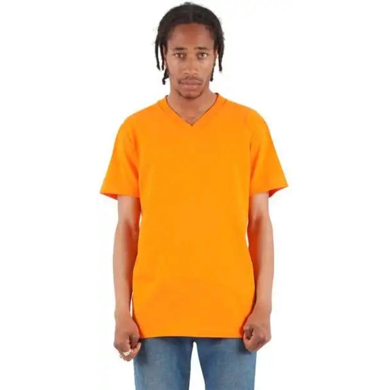 Shaka Wear SHVEE Unisex V-Neck T-Shirt – Orange